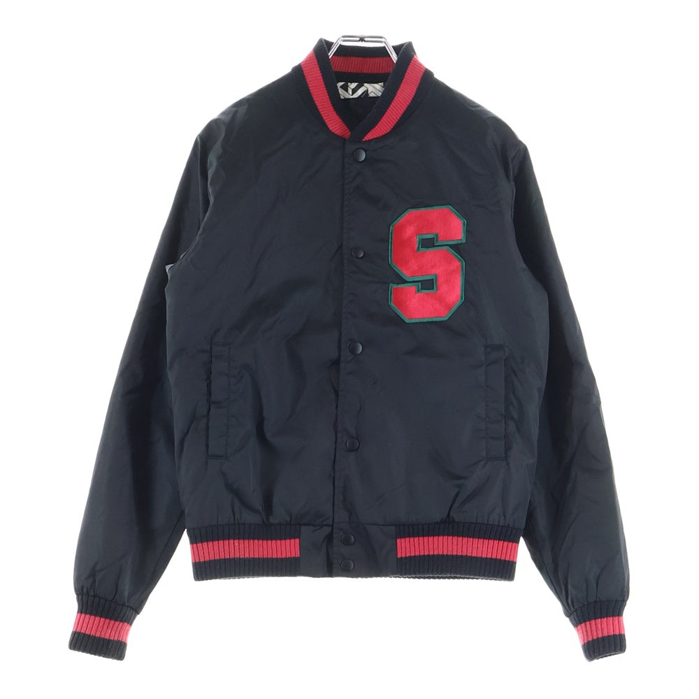 SWAGGER(スワッガー) ナイロン バックワッペン スタジアムジャケット ブラック