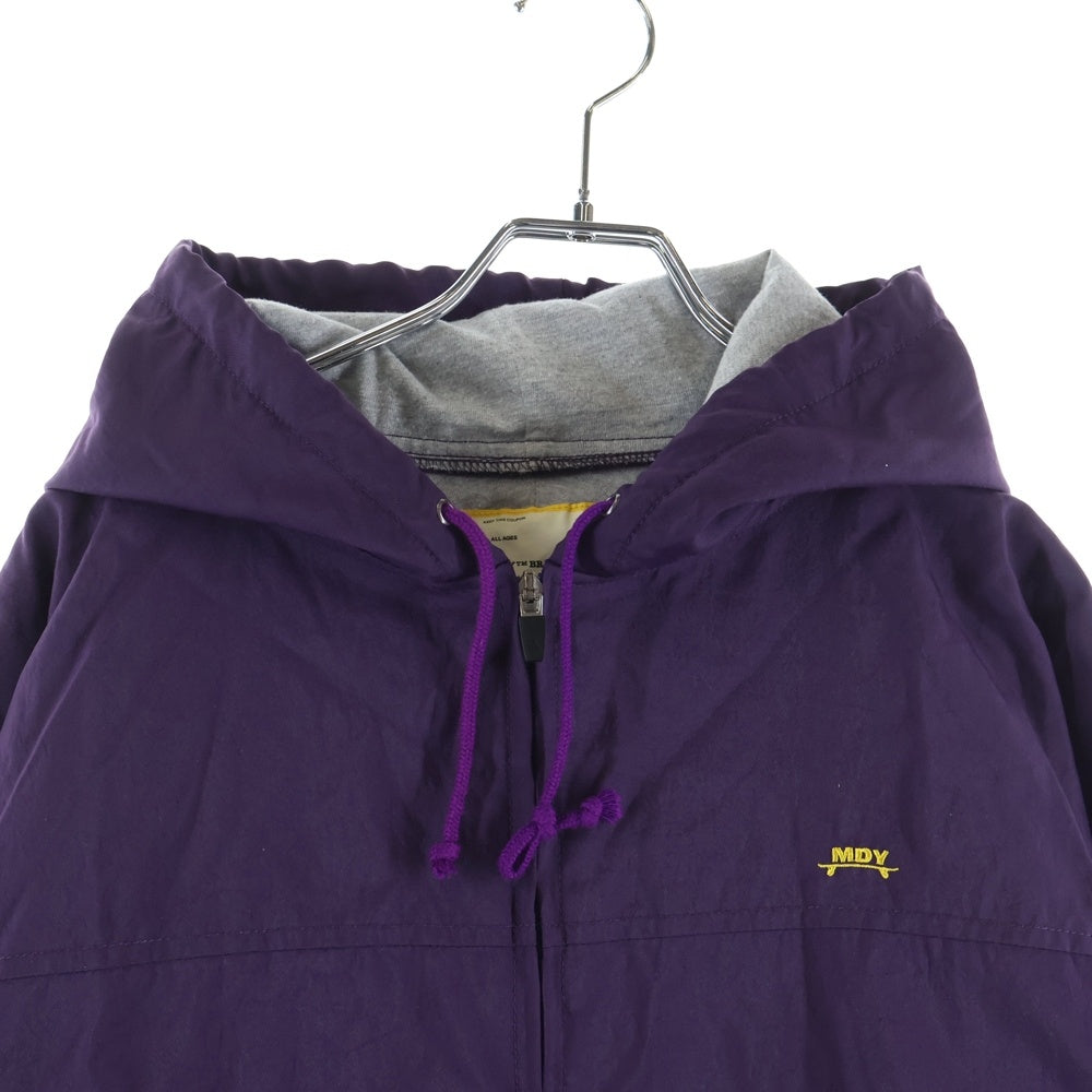 MACKDADDY(マックダディー) ナイロン ジップアップフーデッドジャケット パープル
