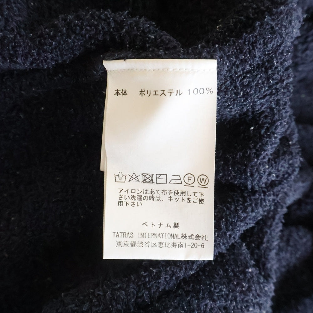 sea green(シーグリーン) 22AW PILE PANTS テーパードフィット パイル イージーパンツ ネイビー MSBM22A9070-K