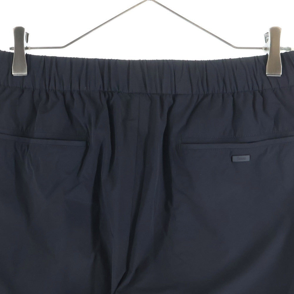 HERNO(ヘルノ) LAMINAR ラミナー リラックスフィット ナイロンブレンド ストレッチ イージーパンツ ブラック PT00001UL-12691-9300