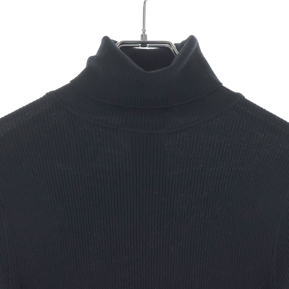 LOUIS VUITTON(ルイヴィトン) 12AW フランス製 ウール タートルネック ニットセーター レディース ブラック RW122W F2KL04OAS