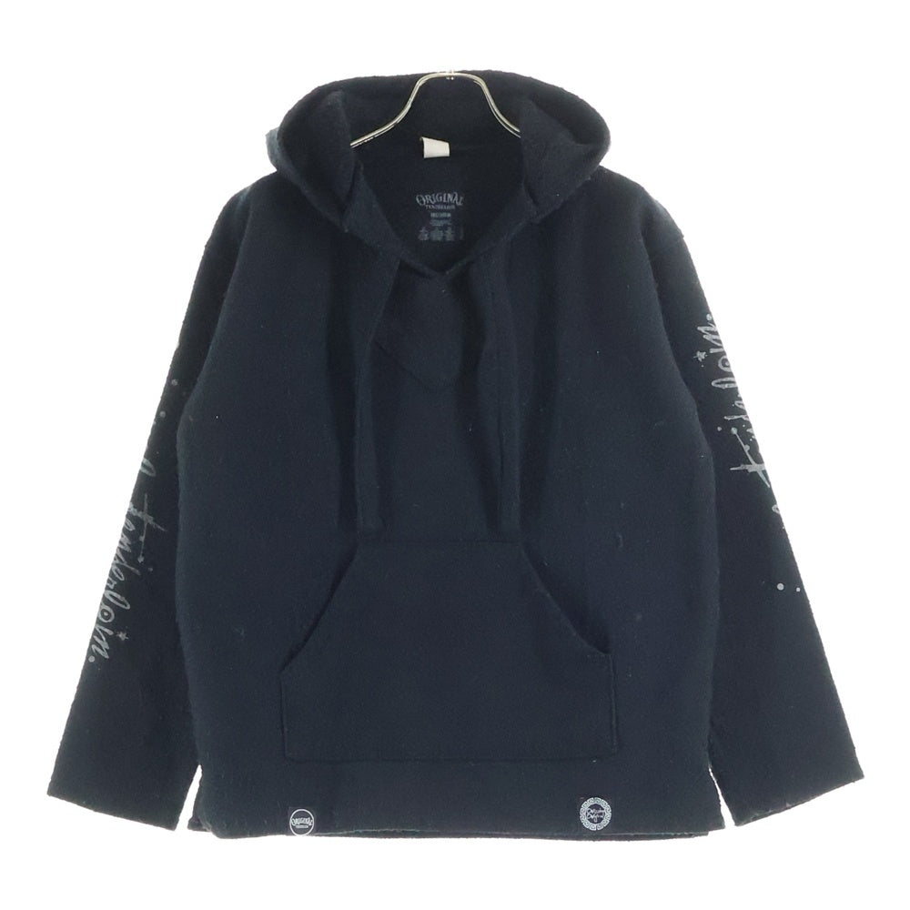 TENDERLOIN(テンダーロイン) ロゴプリント プルオーバーメキシカンパーカー フーディー ブラック