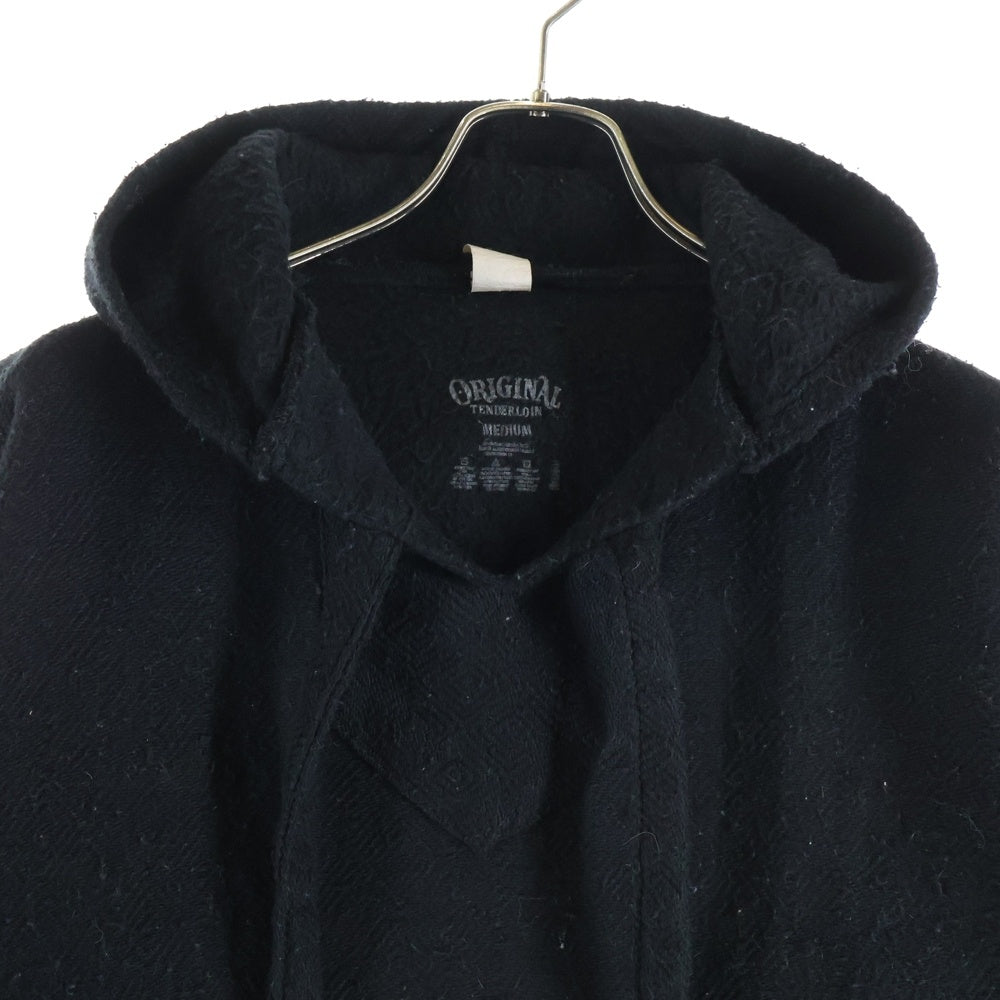 TENDERLOIN(テンダーロイン) ロゴプリント プルオーバーメキシカンパーカー フーディー ブラック