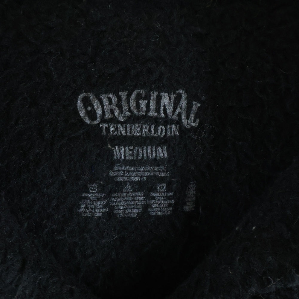 TENDERLOIN(テンダーロイン) ロゴプリント プルオーバーメキシカンパーカー フーディー ブラック