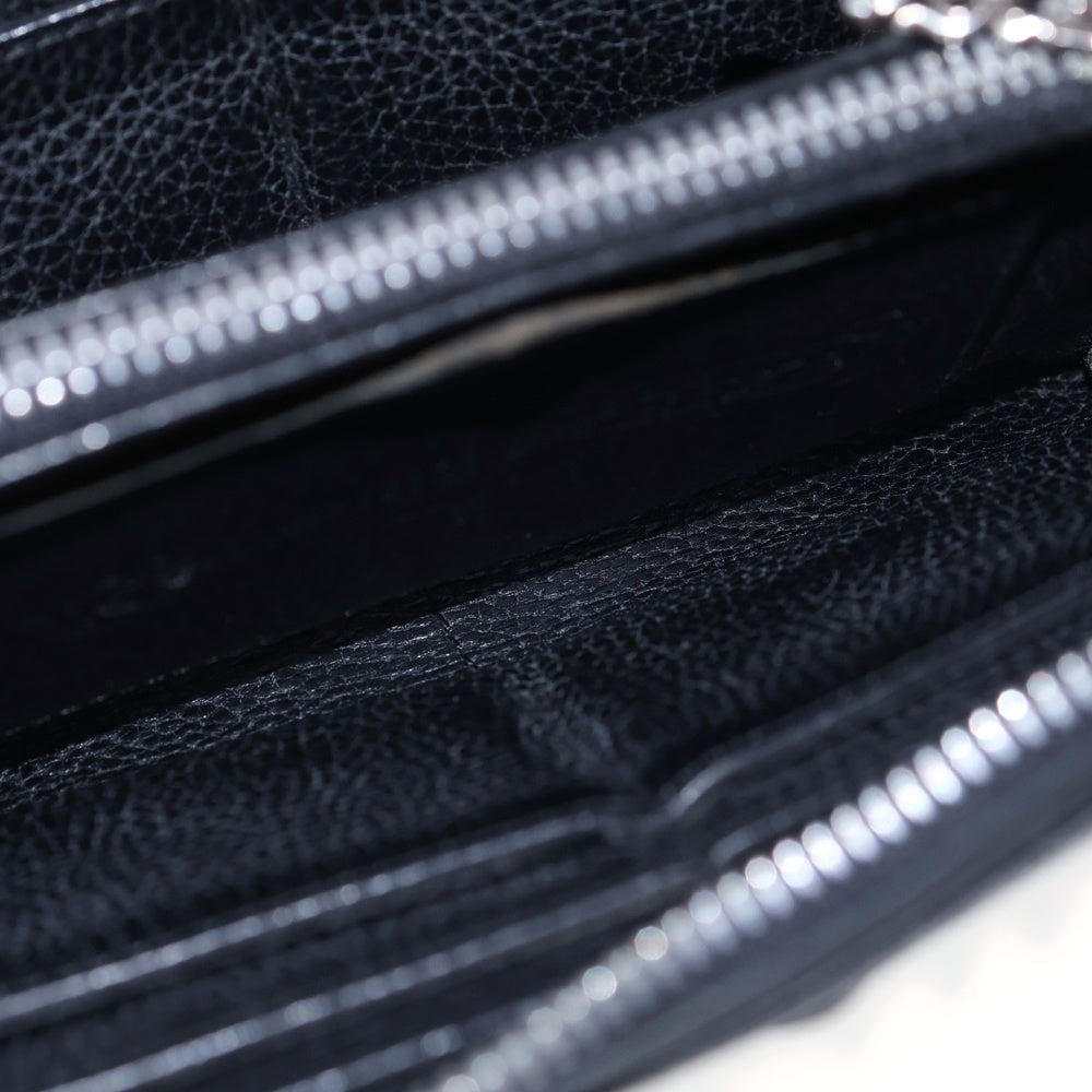 CHROME HEARTS(クロムハーツ) REC F ZIP 3クロス ラウンドジップレザーウォレット 財布 ブラック BCA368