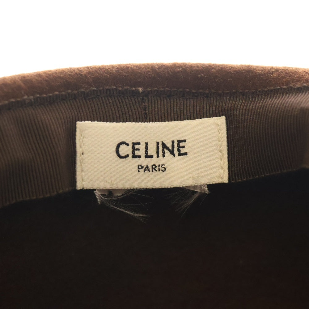 CELINE(セリーヌ) トリオンフロゴ ウールキャスケット ブラウン 2AU3M588Z 38NO