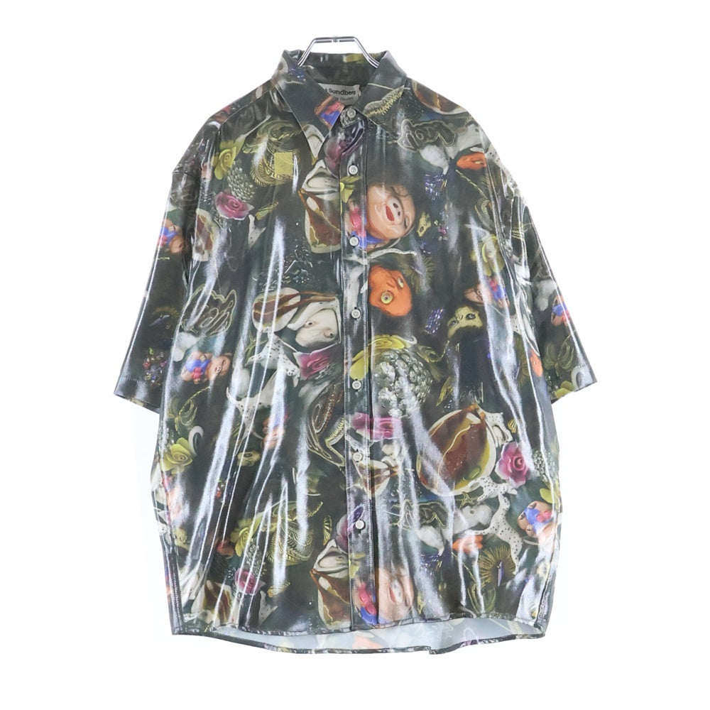 Acne Studios(アクネ ストゥディオズ) 24SS × Per B Sundberg Short Sleeve Shirt パー B スンドベルグ 総柄 半袖 シャツ マルチ FN-MN-SHIR000763