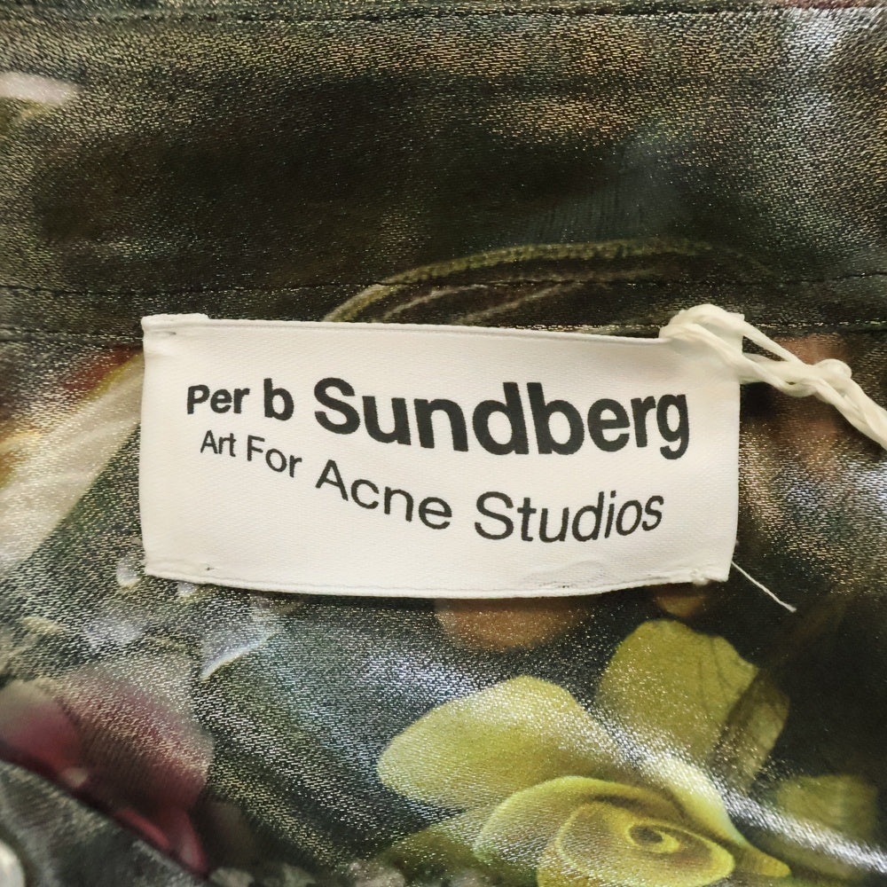 Acne Studios(アクネ ストゥディオズ) 24SS × Per B Sundberg Short Sleeve Shirt パー B スンドベルグ 総柄 半袖 シャツ マルチ FN-MN-SHIR000763