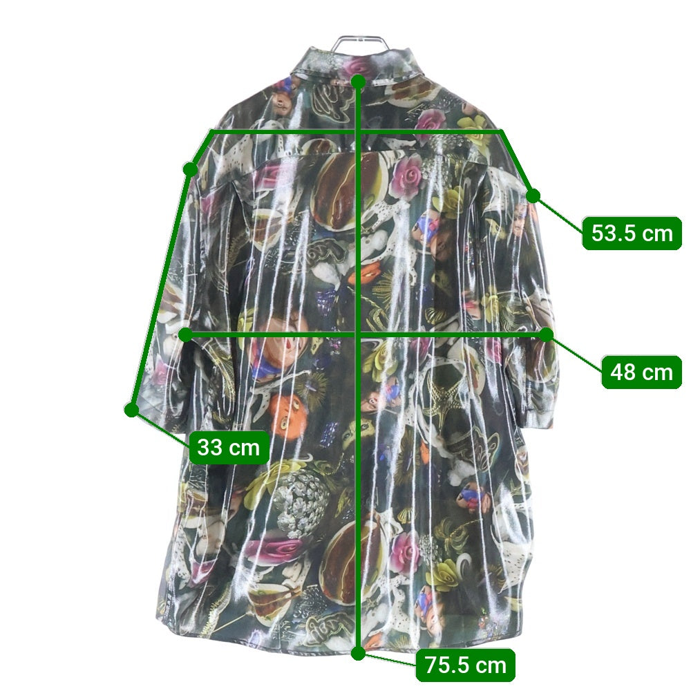 Acne Studios(アクネ ストゥディオズ) 24SS × Per B Sundberg Short Sleeve Shirt パー B スンドベルグ 総柄 半袖 シャツ マルチ FN-MN-SHIR000763