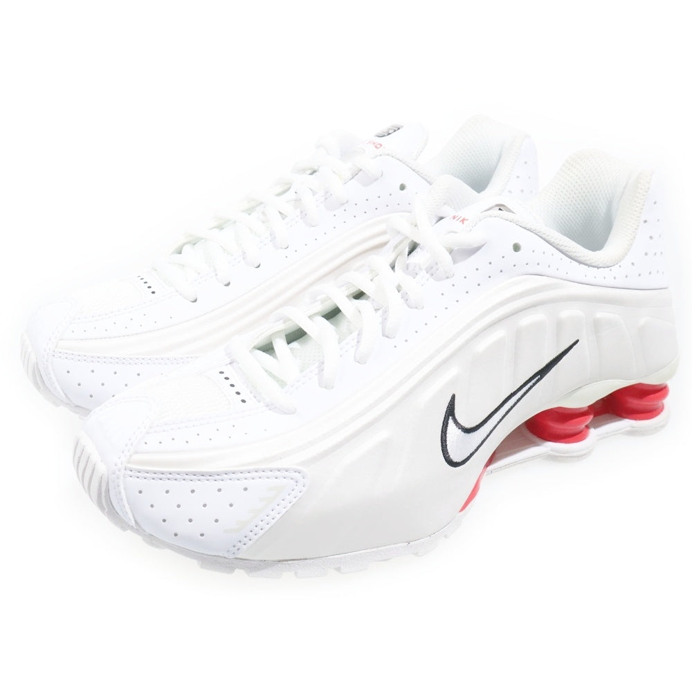 NIKE(ナイキ) GS SHOX R4 ショックス ローカットスニーカー レディース ホワイト US6.5Y/24.5cm CW2626-102