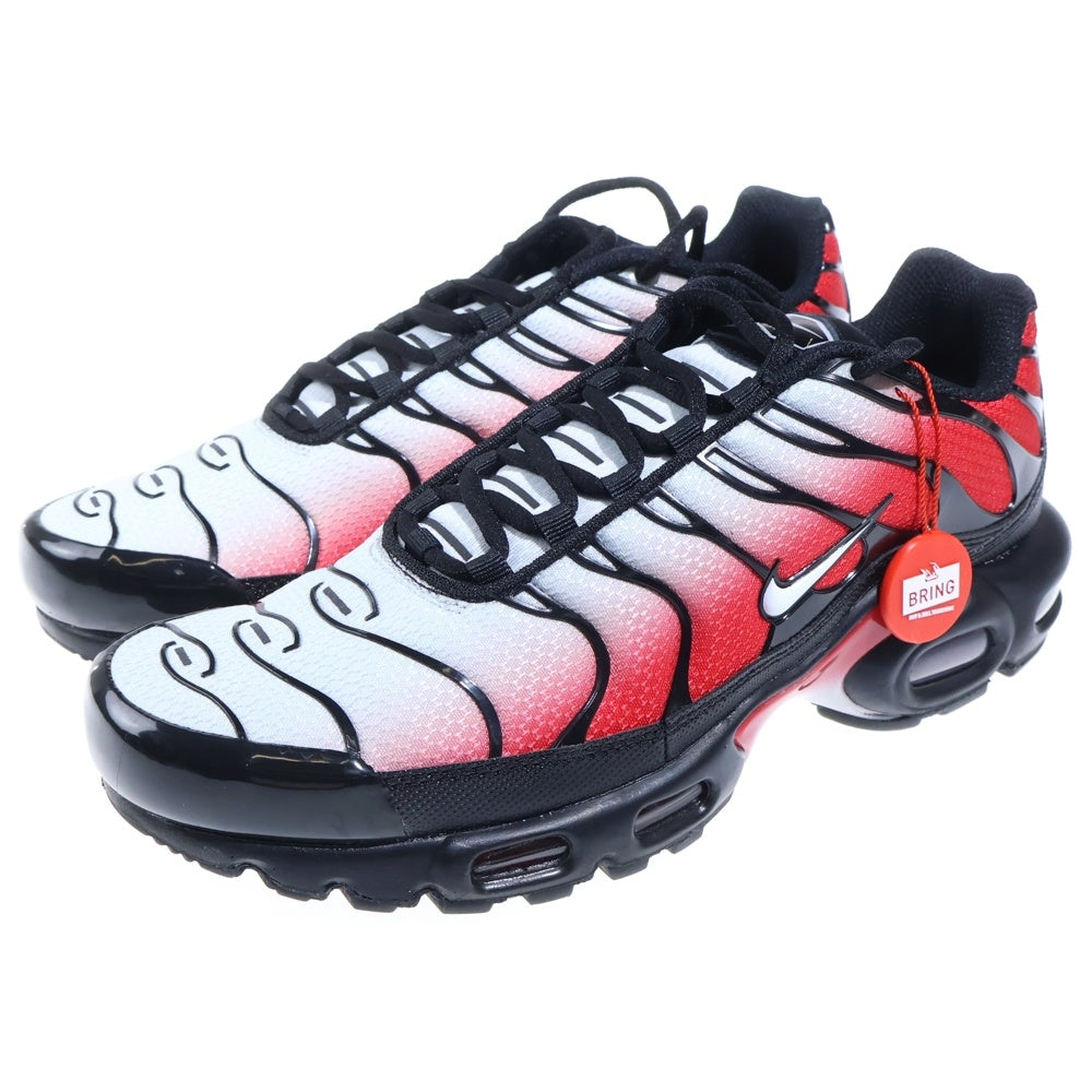 NIKE(ナイキ) AIR MAX PLUS PURE PLATINUM エアマックスプラス ピュアプラチナム ローカットスニーカー ブラック/レッド US8.5/26.5cm DM0032-017