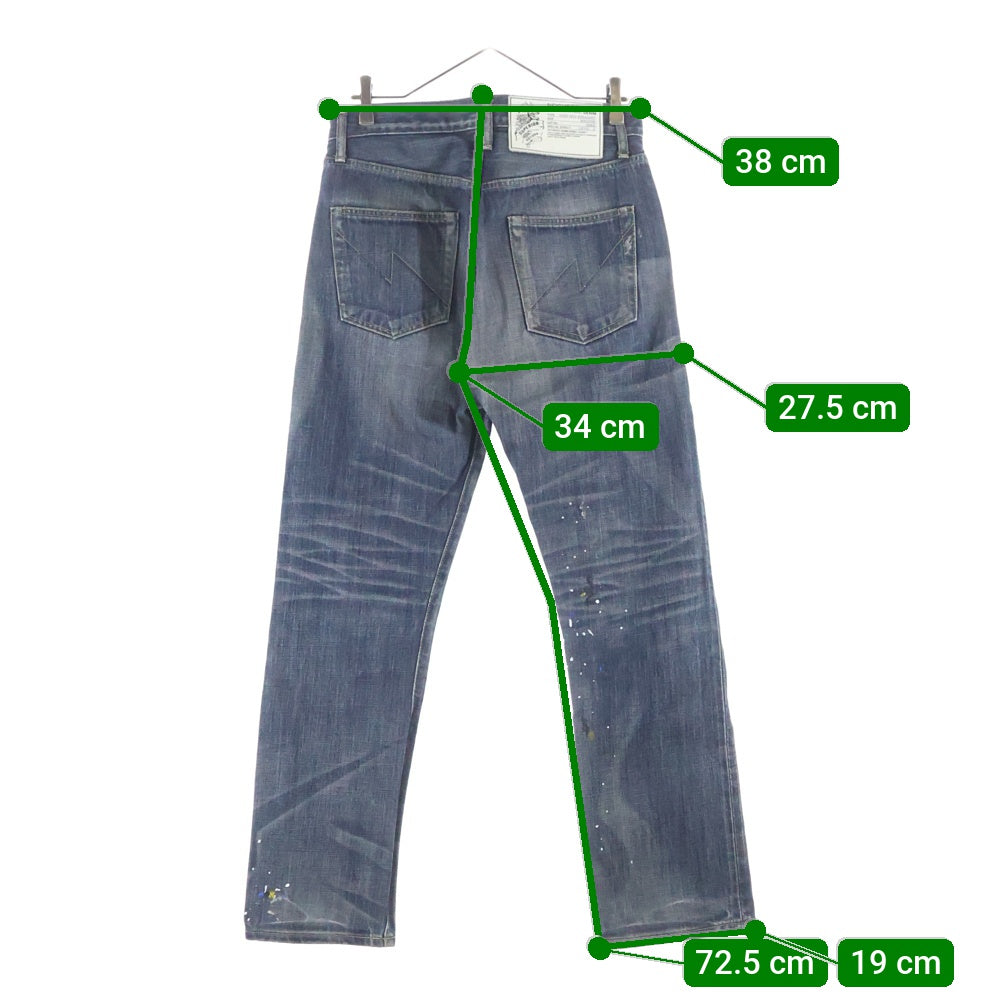 NEIGHBORHOOD(ネイバーフッド) Washed. Deep Mid Denim/140z-PT ウォッシュ加工 ストレートデニムパンツ インディゴ DCNH-PT-M110