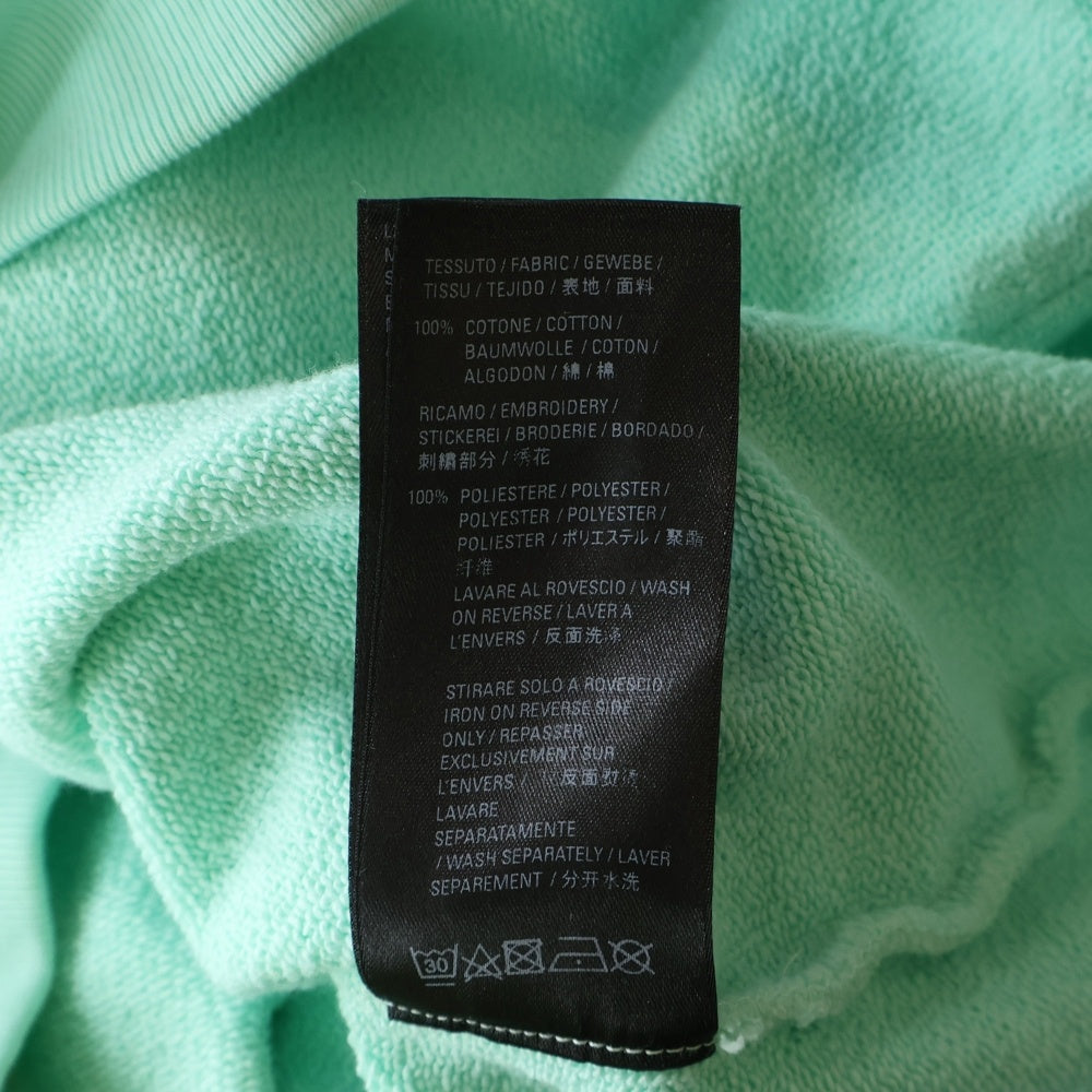 BALENCIAGA(バレンシアガ) 22SS カンガルーポケット ブロントバックエンブロイダリー プルオーバースウェットパーカー ミントグリーン 578135 TLVB8 3062