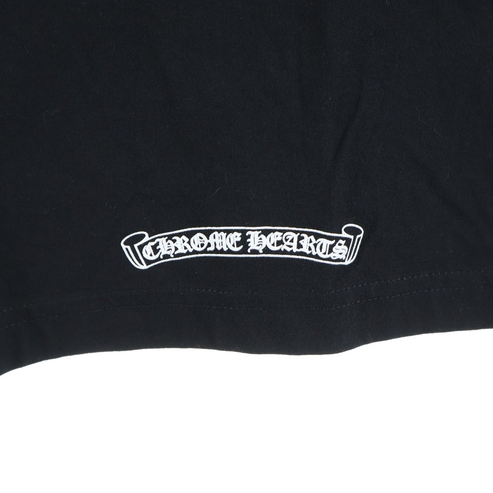 CHROME HEARTS(クロムハーツ) 東京限定 バックスクロールラベル 両面プリント カットソー半袖Tシャツ ブラック