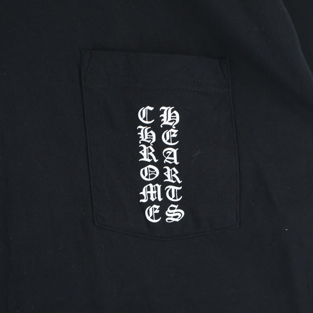 CHROME HEARTS(クロムハーツ) 東京限定 バックスクロールラベル 両面プリント カットソー半袖Tシャツ ブラック