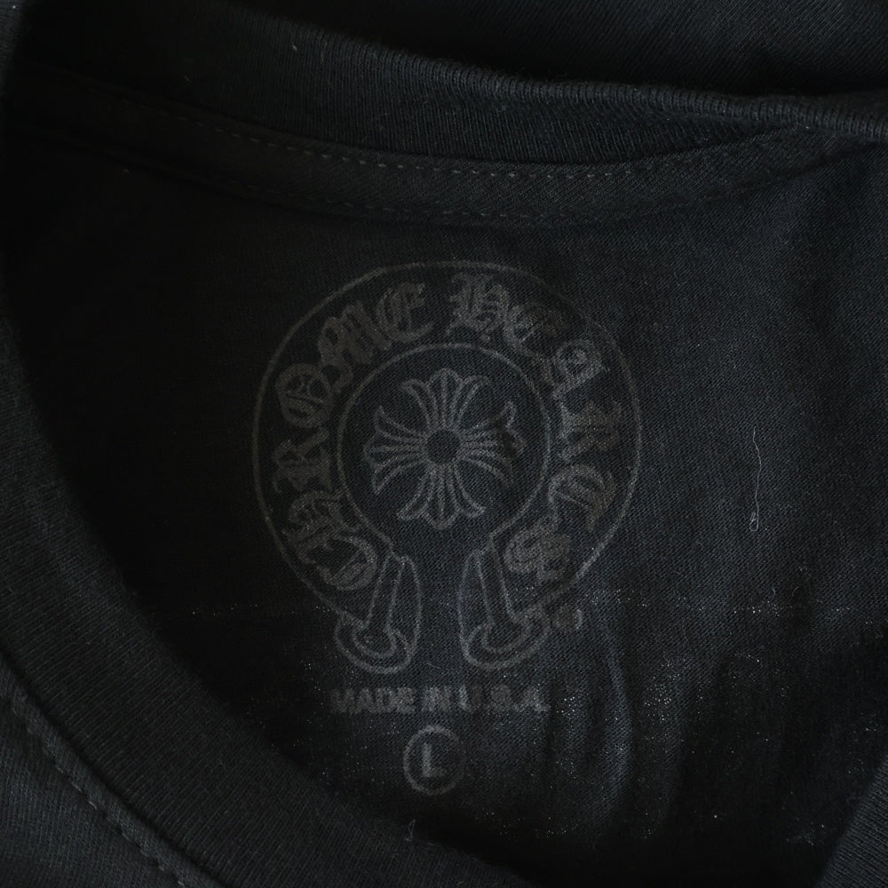 CHROME HEARTS(クロムハーツ) 東京限定 バックスクロールラベル 両面プリント カットソー半袖Tシャツ ブラック
