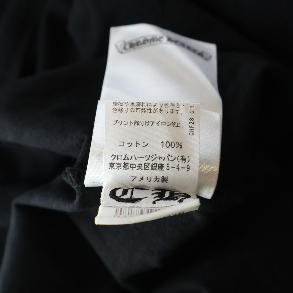 CHROME HEARTS(クロムハーツ) 東京限定 バックスクロールラベル 両面プリント カットソー半袖Tシャツ ブラック