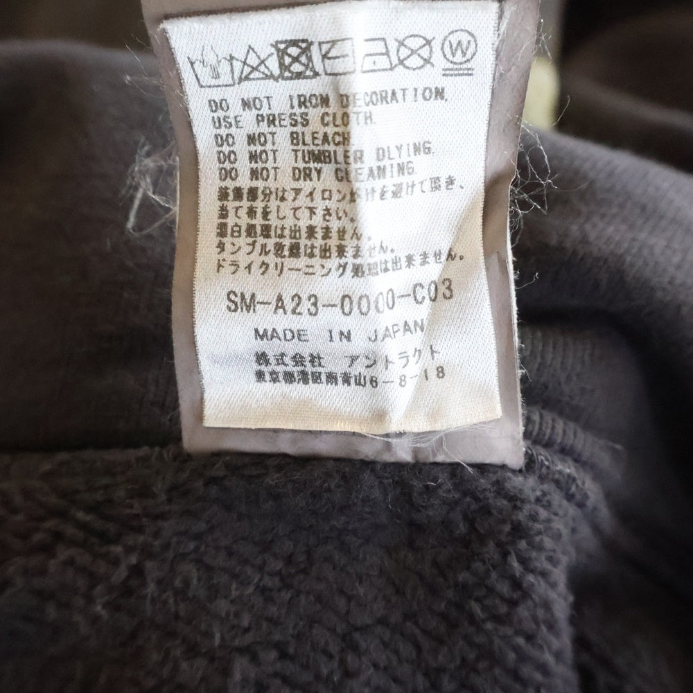 SAINT MICHAEL(セントマイケル) 23AW ×ARIES ARS HOODIE ST ARIES アリス アールエス フーディー エスティー アリーズ フーデッド スウェット パーカー ブラック SM-A23-0000-C03