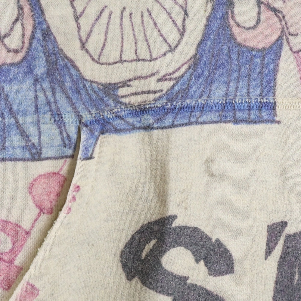 SAINT MICHAEL(セントマイケル) 21SS GRAPHIC HOODIE グラフィック プルオーバーパーカー ベージュ SM-S21-0000-044