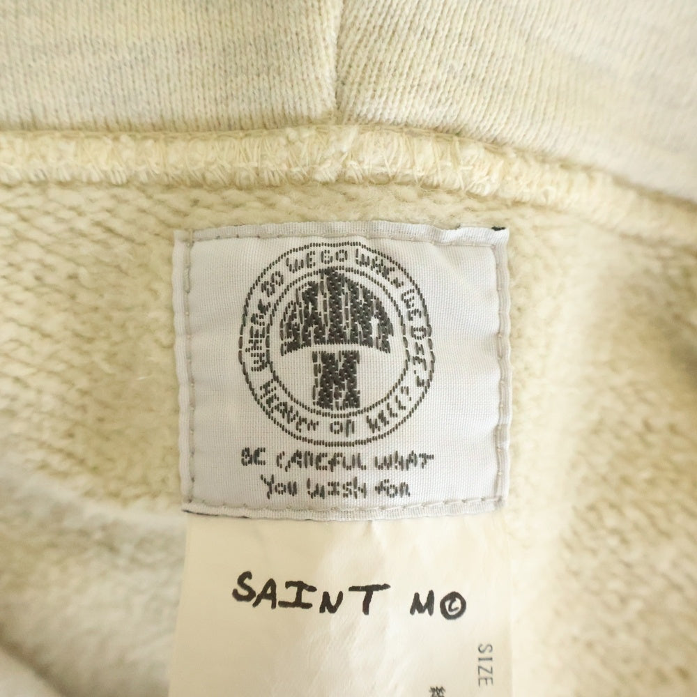 SAINT MICHAEL(セントマイケル) 21SS GRAPHIC HOODIE グラフィック プルオーバーパーカー ベージュ SM-S21-0000-044