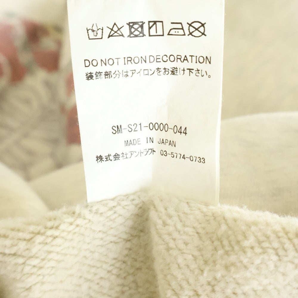 SAINT MICHAEL(セントマイケル) 21SS GRAPHIC HOODIE グラフィック プルオーバーパーカー ベージュ SM-S21-0000-044