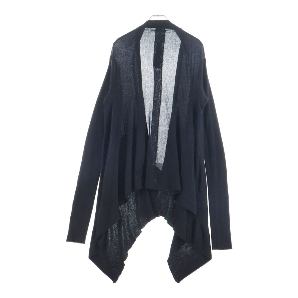 Rick Owens(リックオウエンス) アシンメトリー ソフトタッチ ニットカーディガン ブラック