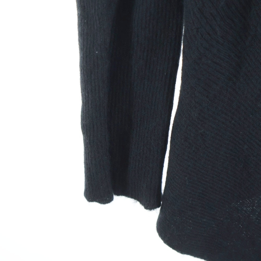 Rick Owens(リックオウエンス) アシンメトリー ソフトタッチ ニットカーディガン ブラック