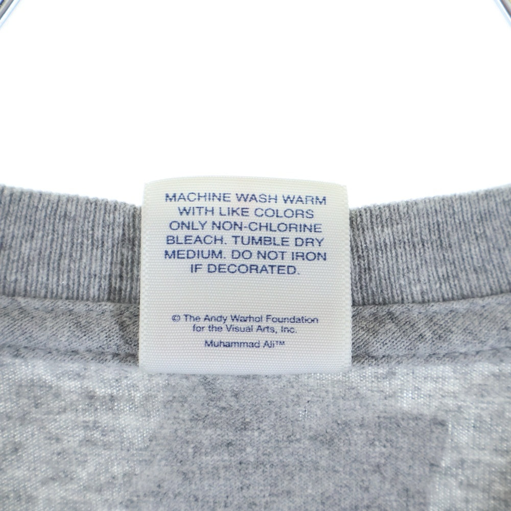 SUPREME(シュプリーム) 16SS Ali Warhol Tee モハメドアリ フォトプリントTシャツ 半袖クルーネックカットソー グレー