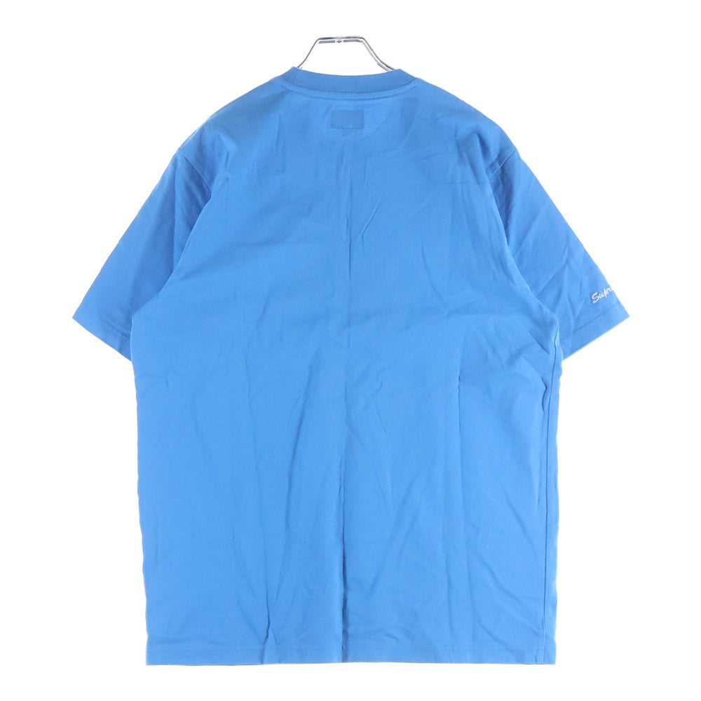 SUPREME(シュプリーム) 18AW ×Playboy Pocket Tee プレイボーイ ポケットTシャツ 半袖クルーネックカットソー ブルー