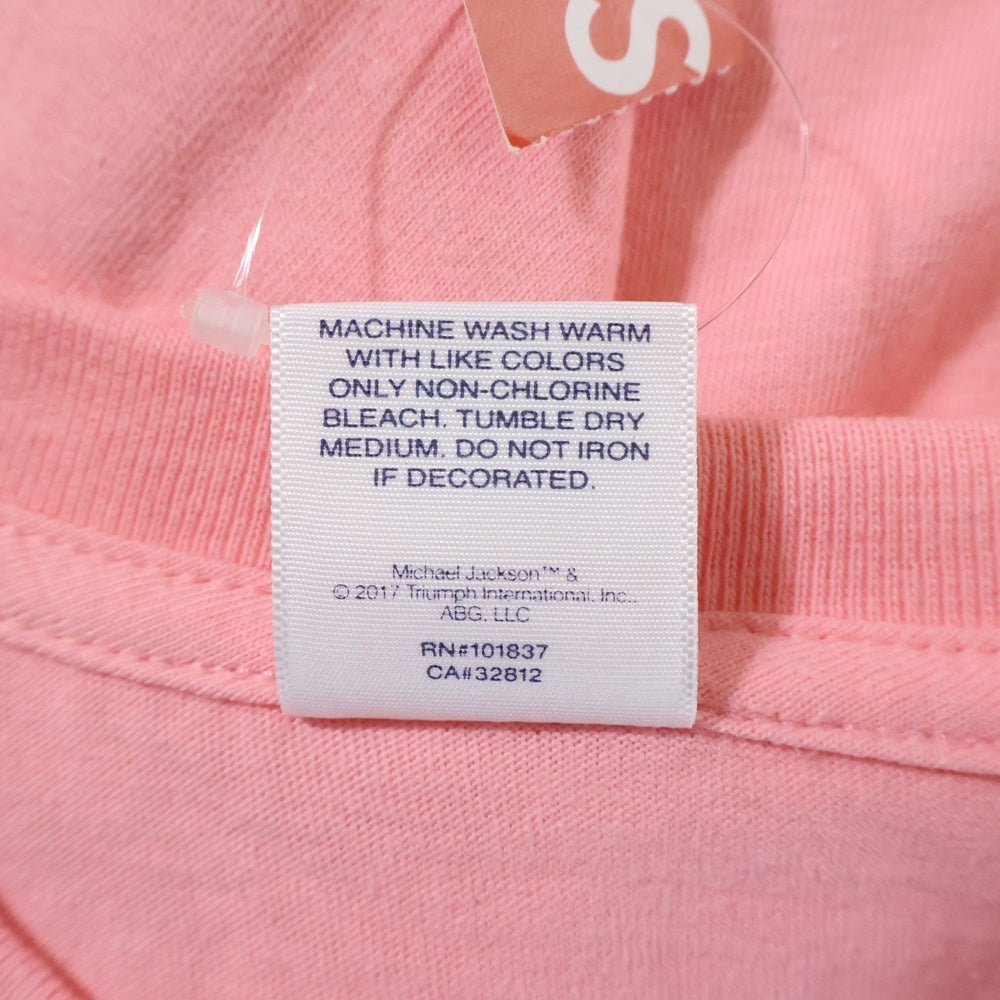 SUPREME(シュプリーム) 17SS Michael Jackson Tee マイケルジャクソン フォトプリントTシャツ 半袖クルーネックカットソー ピンク