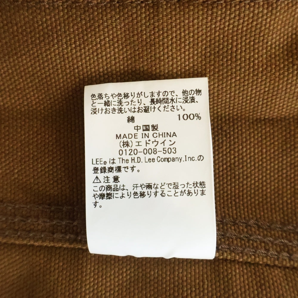 LEE(リー) ×WIND AND SEA ウィンダンシー マルチポケット カバーオール ブラウン LB0468