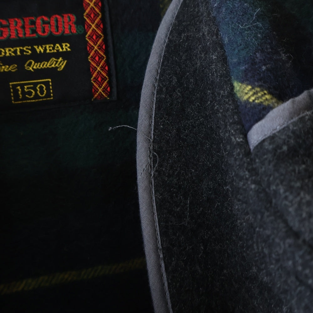 McGREGOR(マクレガー) フーデッド ウールダッフルコート キッズ ブラック MB12-9601 レディース