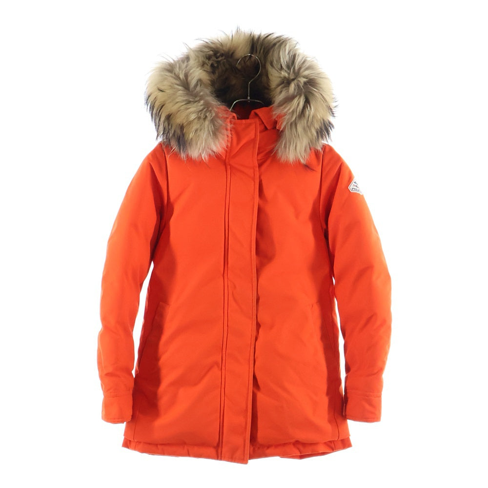 PYRENEX(ピレネックス) BORDEAUX FUR ボルドーファー ダウンコート オレンジ レディース HWM024