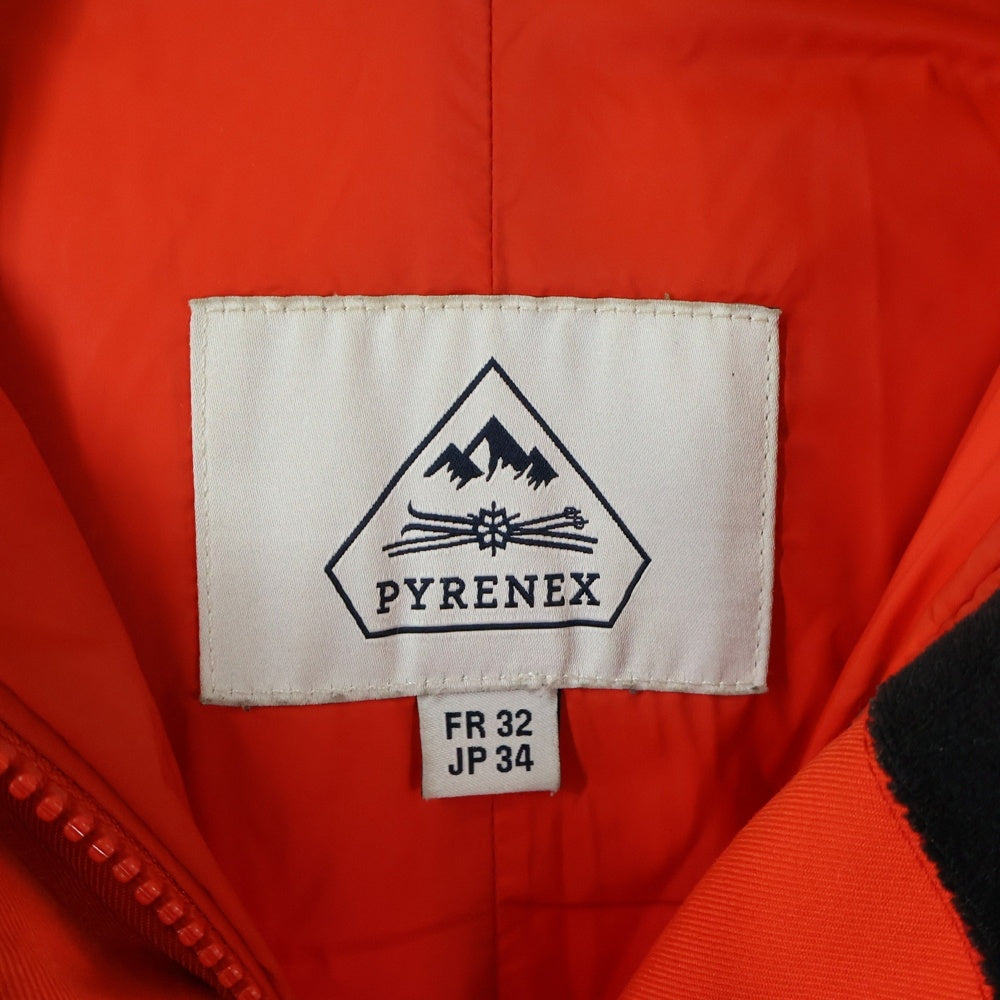 PYRENEX(ピレネックス) BORDEAUX FUR ボルドーファー ダウンコート オレンジ レディース HWM024
