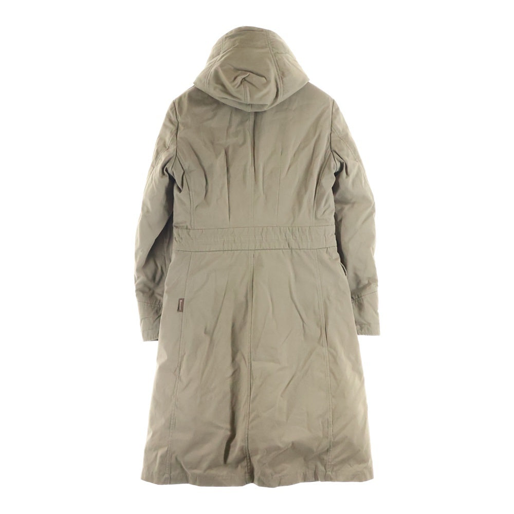 MONCLER(モンクレール) ファー付き ジップアップ ダウンライナーコート ベージュ 茶タグ 49381-70-69816 レディース