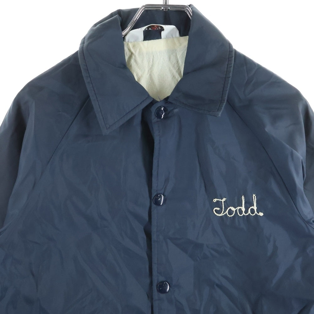 VINTAGE(ヴィンテージ) 70～80S VINTAGE THEWARM-UP ヴィンテージ ザ ウオームアップ エンブロイダリーデザイン コーチジャケット レディース ネイビー