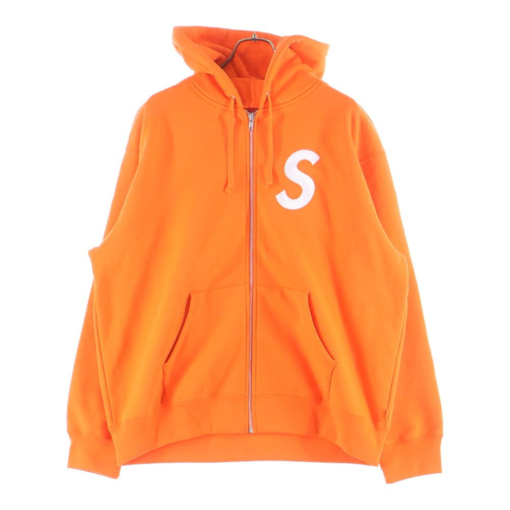 SUPREME(シュプリーム) 24AW S Logo Zip Up Hooded Sweatshirt Sロゴ スウェット ジップアップパーカー オレンジ