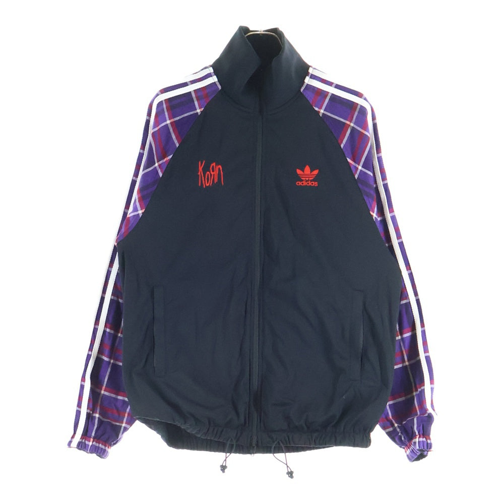 adidas(アディダス) ×KORN TRACK TOP コーン サイドライン ジップアップ トラックジャケット ブラック JG1341