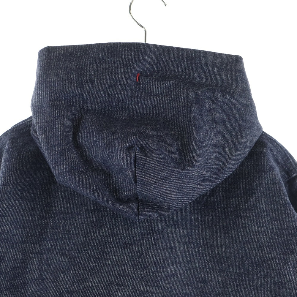TAKAHIROMIYASHITA The SoloIst.(タカヒロミヤシタザソロイスト) PULLOVER HOODIE ロゴパッチデザイン ドローストリング フーデッド デニムパーカー インディゴ 0002B