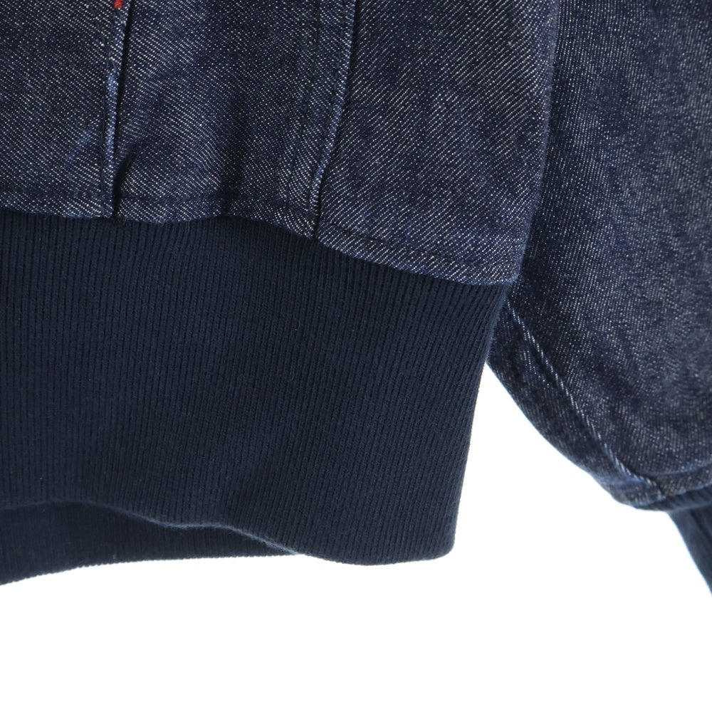 TAKAHIROMIYASHITA The SoloIst.(タカヒロミヤシタザソロイスト) PULLOVER HOODIE ロゴパッチデザイン ドローストリング フーデッド デニムパーカー インディゴ 0002B