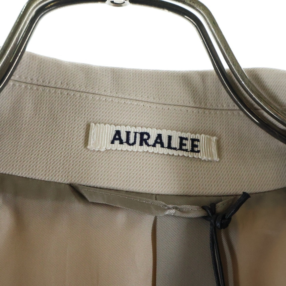 AURALEE(オーラリー) TWISTED DOUBLE CLOTH COAT ツイストダブルクロスコート トレンチコート アイボリー A25AC01WD