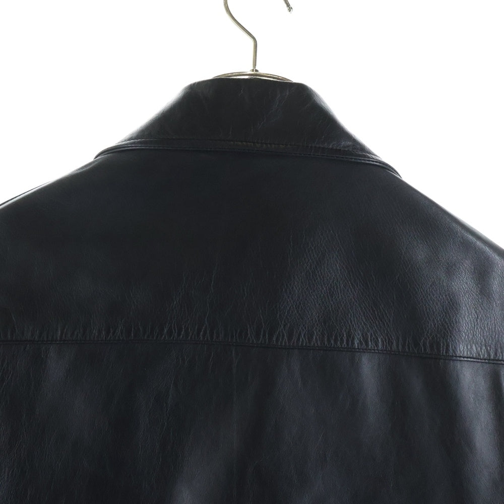 Cinquanta(チンクアンタ) ダブルライダースジャケット レザージャケット ブラック H-518