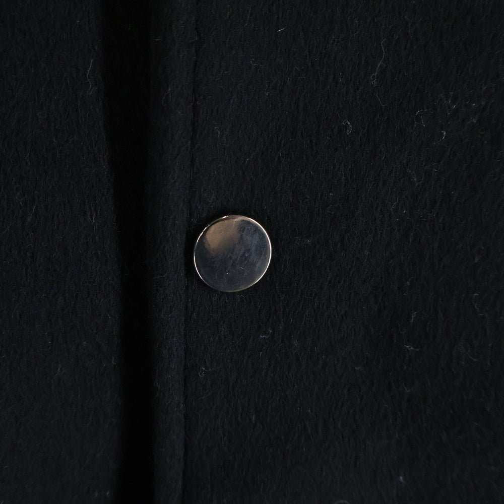 Cinquanta(チンクアンタ) レザー切り替え ウールスタジアムジャンパー スタジャン ブラック H-515