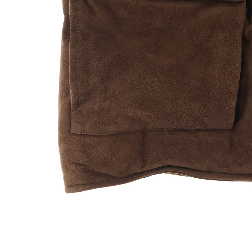 Cinquanta(チンクアンタ) ゴートスキン ムートンレザーベスト ブラウン H-221
