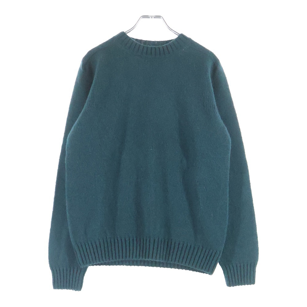 BEAMS(ビームス) シェットランド クルーネックニットセーター グリーン 21-15-0645-369