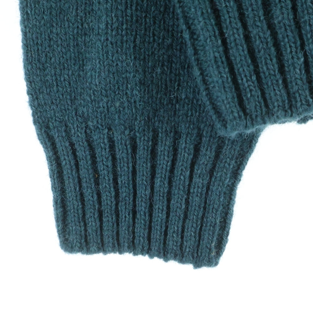 BEAMS(ビームス) シェットランド クルーネックニットセーター グリーン 21-15-0645-369