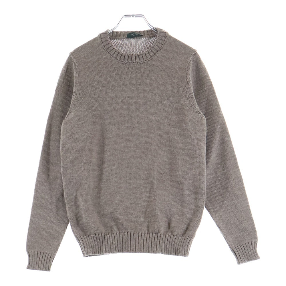 ZANONE(ザノーネ) ミドルゲージ クルーネックニットセーター ブラウン 811258 Z0229