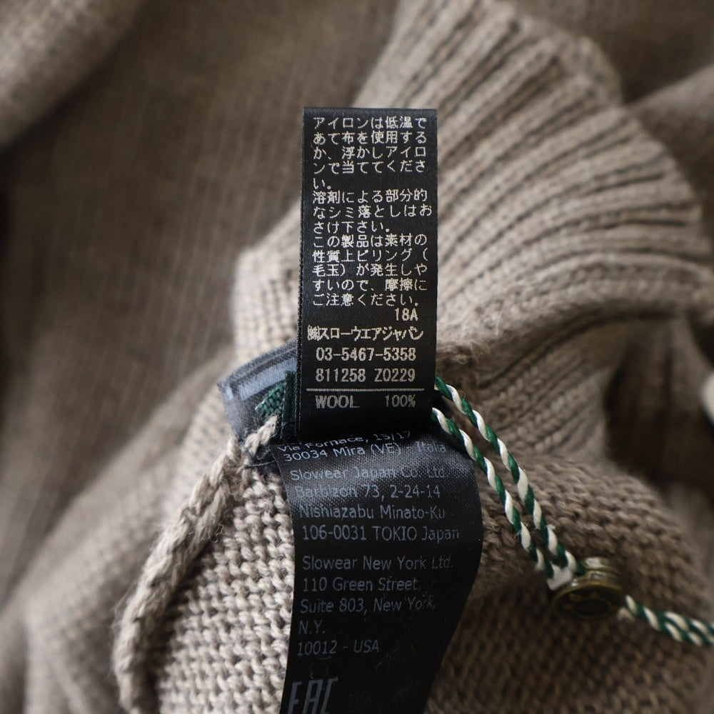 ZANONE(ザノーネ) ミドルゲージ クルーネックニットセーター ブラウン 811258 Z0229