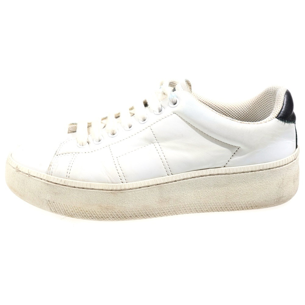 Maison Martin Margiela(メゾンマルタンマルジェラ) GAME SET MATCH ゲームセットマッチ レザー ローカットスニーカー ホワイト