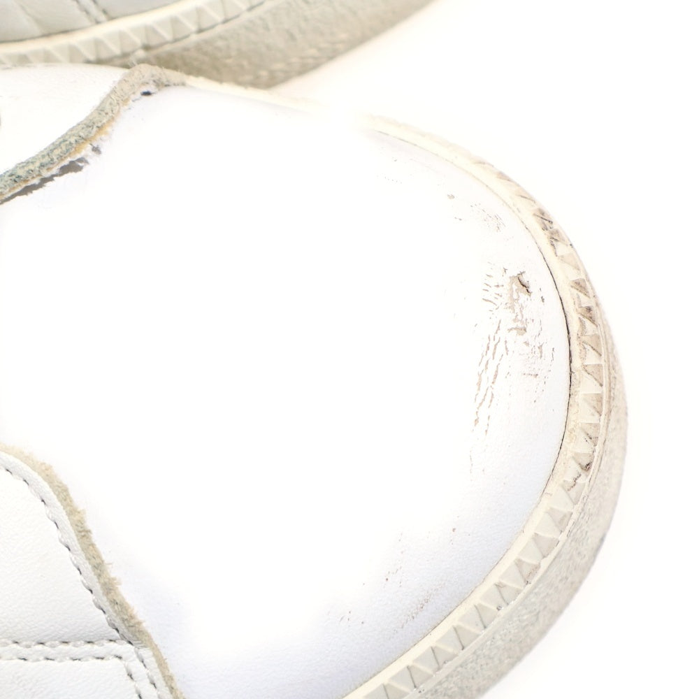 Maison Martin Margiela(メゾンマルタンマルジェラ) GAME SET MATCH ゲームセットマッチ レザー ローカットスニーカー ホワイト